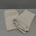 MIULEE Floral Pillow Covers Decorative Throw Pillow Covers 20x20 Pack of 2 Modern Linen Cushion Covers Farmhouse Neutral Pillow Covers for Living Room Sofa Bed,Cream Oatmea