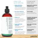 PURA D'OR 16 Oz ORGANIC Aloe Vera Gel - Unscented - All Natural - ZERO Artificial Preservatives - Deeply Hydrating & Moisturizing - Sunburn, Bug Bites, Rashes, Small Cuts, Eczema Relief - Skin & Hair