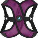 Gooby Comfort X Step in Lite Dog Harness - Choke Free, Escape Free with Light Breathable Mesh - Step in Dog Harness for Small Dogs Only - Quick Release Buckle, Metal D-Rings - Purple, Small (Small (14-17"))