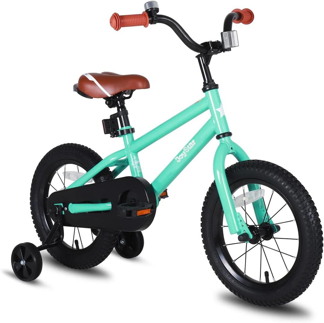 JOYSTAR Kids Bike for Ages 2-12 Years Old Boys Girls, 12-20 Inch BMX Style Kid's Bikes with Training Wheels, Children Bicycle for Kids and Toddler, Multiple Colors, 14 Inch With Training Wheels