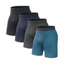 Pair of Thieves Men’s Long Boxer Briefs – Soft, Breathable, Quick Dry Underwear with 4-Way Stretch – Multi-Pack M