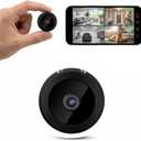 Mini Hidden Cameras,1080P HD WiFi Security Camera for Baby Pet Nanny Surveillance, Spy Cam for Home Indoor Outdoor Monitoring Remote Viewing with APP(Video Only) (1)
