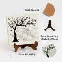 Wooden Sympathy Plaque with Stand  A Limb Has Fallen from The Family Tree Memorial Sign  Bereavement Condolence Gifts for Loss of Loved One  Tabletop Remembrance Decor