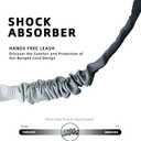 Hands-Free Dog Leash  Adjustable No-Pull Bungee Waist Leash with Car Seatbelt, Perfect for Walking, Jogging, Hiking & Training  Fits Small, Medium, and Large Dogs (Gradient Grey)