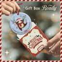 2 x KILYHOME Sloth Dancing Christmas Ornament 2025 - "Its Beginning to Look a Sloth Funny Ornament, Cute Animal Holiday Keepsake - Xmas Tree Hanging Decoration, Idea for Animal Lovers