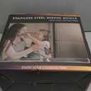 Mixing Bowls with Airtight Lids Set, 26PCS Stainless Steel Khaki Bowls with Grater Attachments, Non-Slip Bottoms & Kitchen Gadgets Set, Size 7, 4, 2.5, 2.0,1.5, 1QT, Great for Mixing & Serving