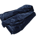 Minky Dot Weighted Blanket for Adults Twin Size 20 lb, Soft Heavy Blanket for Stress Relief and Sleep Promotion, Breathable Blanket for All-Season with Glass Beads, Navy Blue 60 x 80 inches