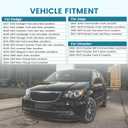 NuIth 6X9 to 6.5 inch Door Speaker Spacer W/Speaker Wire Harness for Select 2007-2014 Dodge/Jeep/Chrysler Rear Front Speaker, 6.5 inch Aftermarket Speaker Spacer Ring Installation Kit