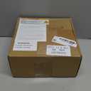 2 Set Ceramic White Christmas Village Houses Set 8 Inch and 5 Inch Christmas Village Houses with LED Light Desktop Ornaments Xmas Holiday Farmhouse Rustic Decor for Home Table Room