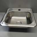 Elkay D115151 Dayton Single Bowl Drop-in Stainless Steel Bar Sink 15 x 15 with 2" Drain Hole
