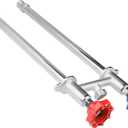 WHK 12 Inch Frost Free Outdoor Water Spigot Faucet Supply Hot and Cold Outdoor Water Faucet 1/2 Inch MIP X 3/4 Inch Hose Bibb Freeze Proof Hose Bib Wall Hydrant Sillcock(Brass,Chrome)