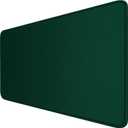 Large Mouse Pad with Stitched Edges, 47.3 X 23.6 in Desk Pad Durable Non-Slip Natural Rubber Base, Waterproof Computer Keyboard Mat for Esports Pros, Gamer, Desktop, Green
