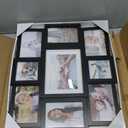 Malden International Designs Black 9 Opening Collage Photo Frame (Made To Display One (1) 5" x 7", Two (2) 4" x 4" and Six (6) 4" x 6" Pictures)