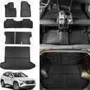 Rongtaod Floor Mats Compatible with 2022 2023 2024 2025 Hyundai Tucson Upgrade Cargo Mat Trunk Mat Cargo Liner Back Seat Cover Protector Tucson Accessories (Backrest Mats+Trunk mat+Floor Mats) (Upgrade Backrest Mats+Trunk mat+Floor Mats)