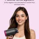 ANNLARY Hair Dryer with Comb | 1800W Blow Dryer with Diffuser for Curly Hair | Plasma Ionic Hairdryer for Frizz Control | Foldable & Protable Design for Travel | 6.5 ft ALCI Cord for Women and Men