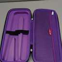 Hermitshell Hard Travel Case for Remington 1" Flat Iron Hair Straightener (Black+Purple)