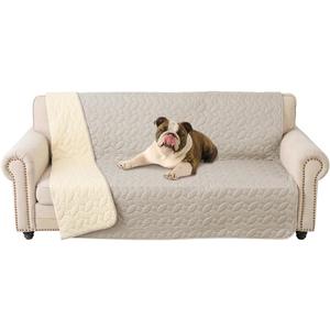 Ameritex Waterproof Pet Bed Cover Anti-Slip Dog Bed Blanket for Sofa and Furniture Waterproof New Pattern Design (Khaki, 52x82 Inch (Pack of 1))