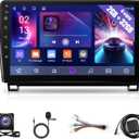 Car Radio Stereo for Toyota Tundra 2007-2013 Toyota Sequoia 2008-2018 - 2+32GB 10.1 Inch Touch Screen Head Unit with Wireless Apple Carplay Android Auto Mirrorlink in-Dash GPS Backup Camera