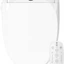LEIVI Electric Bidet Smart Toilet Seat with Dual Control Mode, Adjustable Warm Water and Air Dryer, Ultra Slim Heated Toilet Seat, Oscillating and Pulsating Spray Wash, LED Nightlight, Elongated (White)
