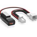 10 Pin Type B Dash Cam Power Adapter PD20W for Select Toyota/ Lexus/ Subaru Models - Car Rearview Mirror DashCam Power Adapter with 4 USB Cable (USBC Port)