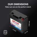 UPLUS LP12-20 12V 20Ah Deep Cycle AGM Battery, Rechargeable SLA Batteries, Replace for EXP12200, HR22-12, BP20-12, F19-12B, UB12200, FM12200, 6fm20, ML22-12, ML18-12, EXP12180, DJW12-20Z
