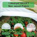 YDSL Plant Cover 10 Ft x 33 Ft Plant Covers Freeze Protection with Ultra Fine Mesh Reusable Floating Row Cover Netting for Plants Vegetables Flowers Fruits Frost Sun Protection 1.06oz/yd