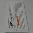 EZ-FLO 14 x 6 Inch (Duct Opening) Return Air Vent Cover for Wall or Ceiling, Solid Steel Return Air Grille, HVAC Vent Cover, White, 61628