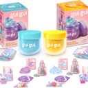 Gui Gui Scented Slime 2-Pack Bundle, Butter & Cloud, 5 Step DIY Process to Customize Your Ultimate Slime Glow-Up, Resealable and Reusable Container, ASMR Experience
