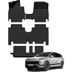 Auxko All Weather Floor Mats for Hyundai IONIQ 9 2026 7 Seater (2nd Bench Seat) TPE Liners All Season Accessories Guard Odorless Anti-Slip Floor Liners for Hyundai IONIQ 9 2026 7 Passengers