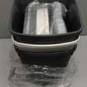 CEROELDA 3 Pack Bathroom Can with Lid, 10L/2.6 Gal Small Garbage Can with Press Top Lid, Slim Plastic Waste Basket for Toilet, Office, Bedroom