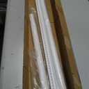 White Tension Curtain Rod 41-126 In,Outdoor Curtain Rod | No Drilling for Window,Heavy Duty Shower Rod,Rod Diameter 1.26In-One-bond stretching