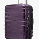 BAGSMART Carry On Luggage 22x14x9 Airline Approved with Spinner Wheels,Lightweight 20 Inch Luggage with TSA Lock,Expandable Hard Shell Carry On Suitcases for Men Women,Purple
