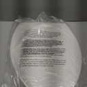 Toilet seat Elongated with Slow Close Hinges, Four Bumpers Never Loosen and Easily Remove, Two Sets of Parts, Plastic, White