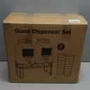 2 Gallon Glass Drink Dispensers For Parties Lemonade Beverage Dispenser With Stand And Spigot For BBQ, Picnic, Party, Laundry Detergent Dispenser