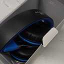 AILIHEN C8 Kids Headphones Wired, On-Ear Headphones with Microphone and Volume Control Foldable Corded Stereo 3.5mm Headset for School Teens Smartphones Chromebook Laptop Tablets Travel (Black Blue) (Medium)