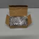 Zonon 50 Sets 1/4-20 x 2-1/2" Stainless Steel Carriage Bolts and Nuts Kit Round Head Square Neck Carriage Bolts Screws and Hex Nuts and Flat Washers, Stainless 18-8 Full Thread Coverage (Silver)