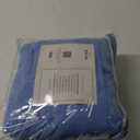 Hearth & Harbor Calm Blue Duvet Cover Queen Size - 3 Piece Queen Duvet Cover Set, Soft Double Brushed Queen Size Duvet Covers with Button Closure, 1 Duvet Cover 90x90 inches and 2 Pillow Shams