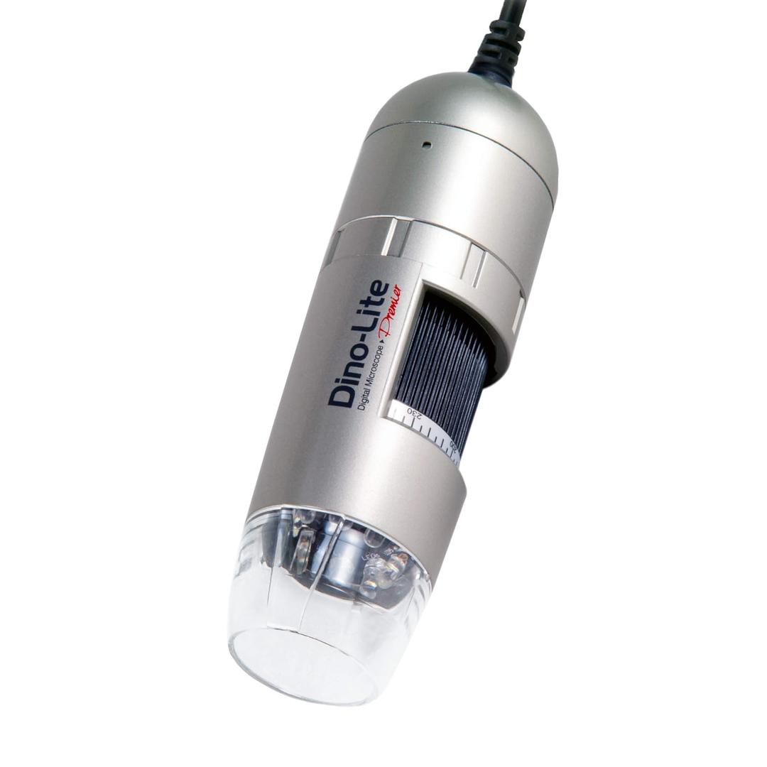 Dino-Lite USB Digital Microscope AM3111-0.3MP, 20x - 50x, 200x Optical Magnification, 8 LEDs, Windows/Mac Software Included