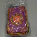 36 Pcs Diwali Gifts Bulk, Indian Return Gifts for Pooja, Multicolor Canvas Makeup Bags with Golden Zipper, Travel Cosmetic Pouches with Classic Indian Motifs, Wedding Gift for Women