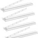 TIASUSAN Clear Mahjong Racks with Pushers(4 PCS) for 166 American Mahjong Tiles, Mahjong All-in-one Tile Rack with Pusher Combo, Accessories