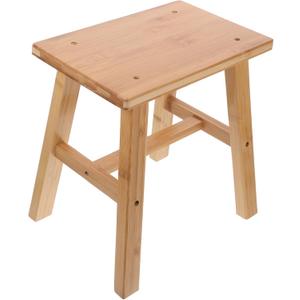 Small Wooden Stool Lightweight and Sturdy Step Stool for Adults Versatile Shoe Bench Minimalist Design for Home Decor for Garden and Makeup Use