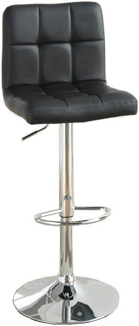 Poundex L Shape Barstool, Black