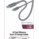 ZGear® Silicone USB-C Sync & Charge Cable