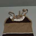 SweatyRocks Women's Striped Halter Tops Sleeveless Slim Fit Knit Cropped Tank Tops Brown, Large