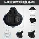 X WING Bike Seat Cover Padded with Memory Foam, Bicycle Saddle Soft for Men Women, Comfort Exercise Cycle Seats Cushion Padded Fits Stationary Bikes, Spin, for Indoor and Outdoor Cycling