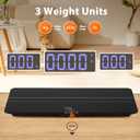 Bonvoisin Pet Scale 220lb x 0.02lb, Dog Scale for Medium Dogs with Rubber Mat 27.1 x 12.9, Animal Scales for Weighing, Veterinary Scale with 3 Weight Units