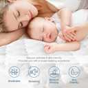 Full Size Mattress Protector Pad Waterproof Quilted, Breathable & Cooling Full Mattresses Pad Cover Fitted for Double Bed with Deep Pocket Up to 14", (White)