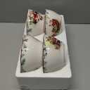 Bico Santa On The Way Cereal Bowls Set of 4, 25 oz Deep Ceramic Soup Bowls for Cereal, Salad, Noodles, Kitchen, Microwave and Dishwasher Safe, Gift for Housewarming and Christmas