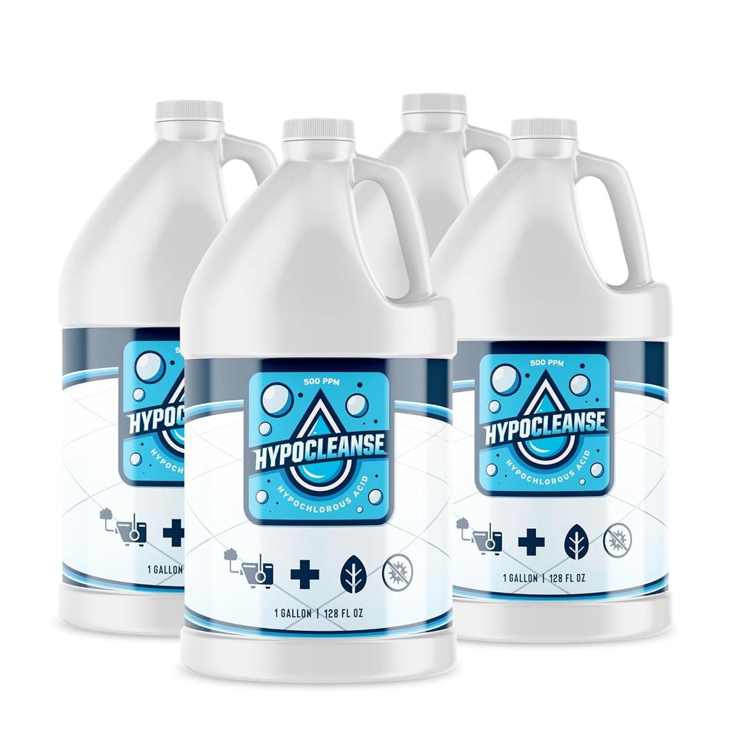 Hospital Grade 500 ppm Hypochlorous Acid HOCl for Dental and Medical (128 fl oz (Pack of 4))