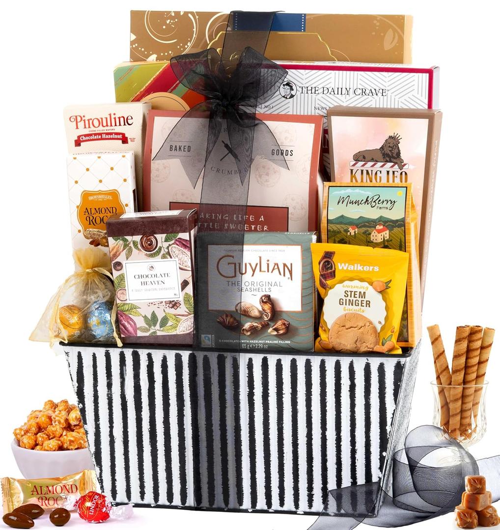 Broadway Basketeers Gift Basket Snack Gifts for Women, Men, Families, College Teacher  Delivery for Birthday, Appreciation, Thank You, Corporate, Get Well Soon Care Package